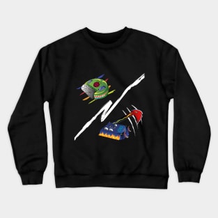 Battle between Arduino and Raspberry Pi bots Crewneck Sweatshirt